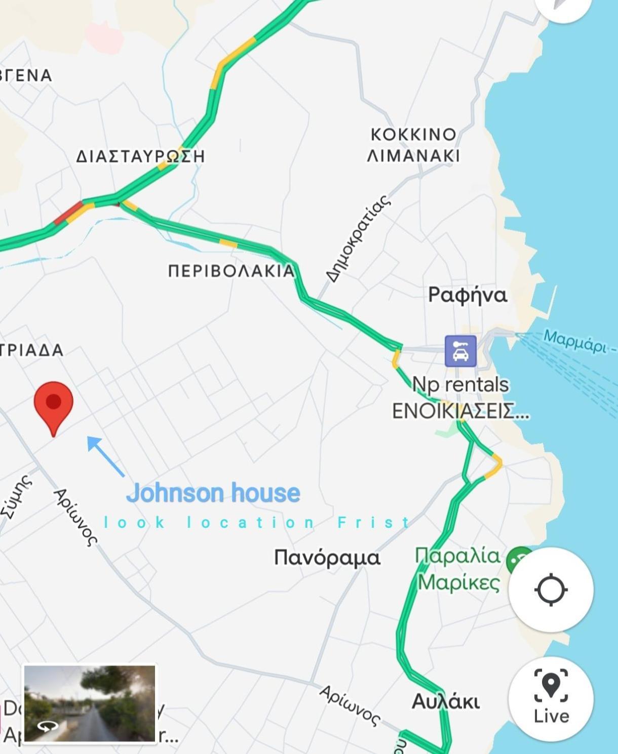 Johnson House Villa Rafína Екстериор снимка